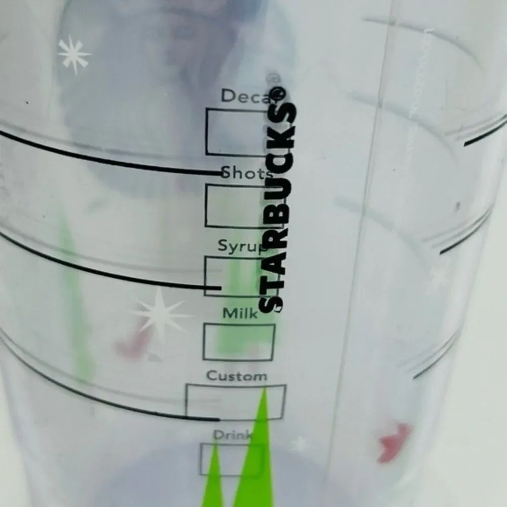 BUNDLE SET OF 2 Starbucks 2011 Holiday Tumbler 16oz Snow Scene
